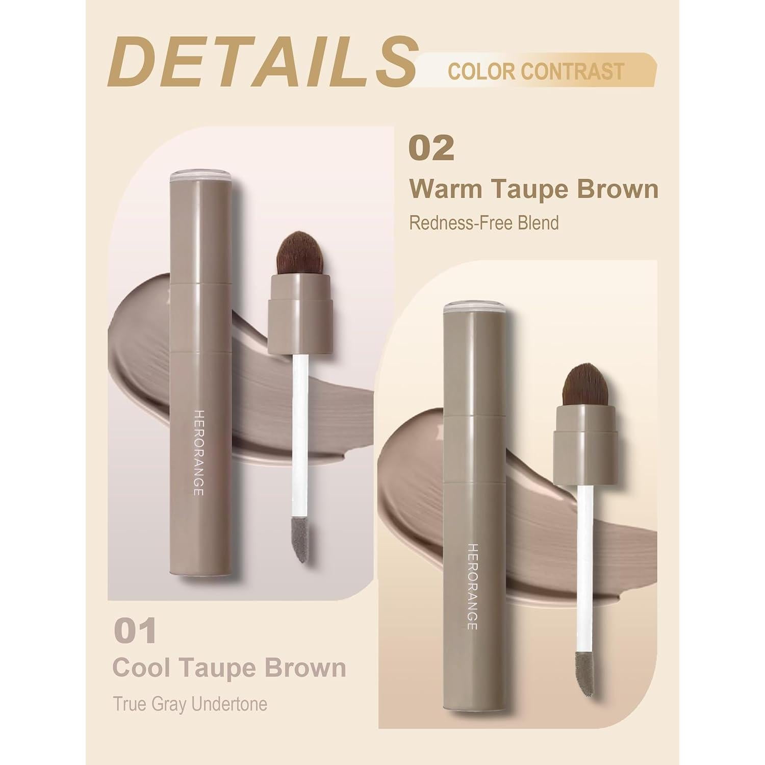 Contorno Líquido Okerker 4.4ml Gris Frío para Piel Clara