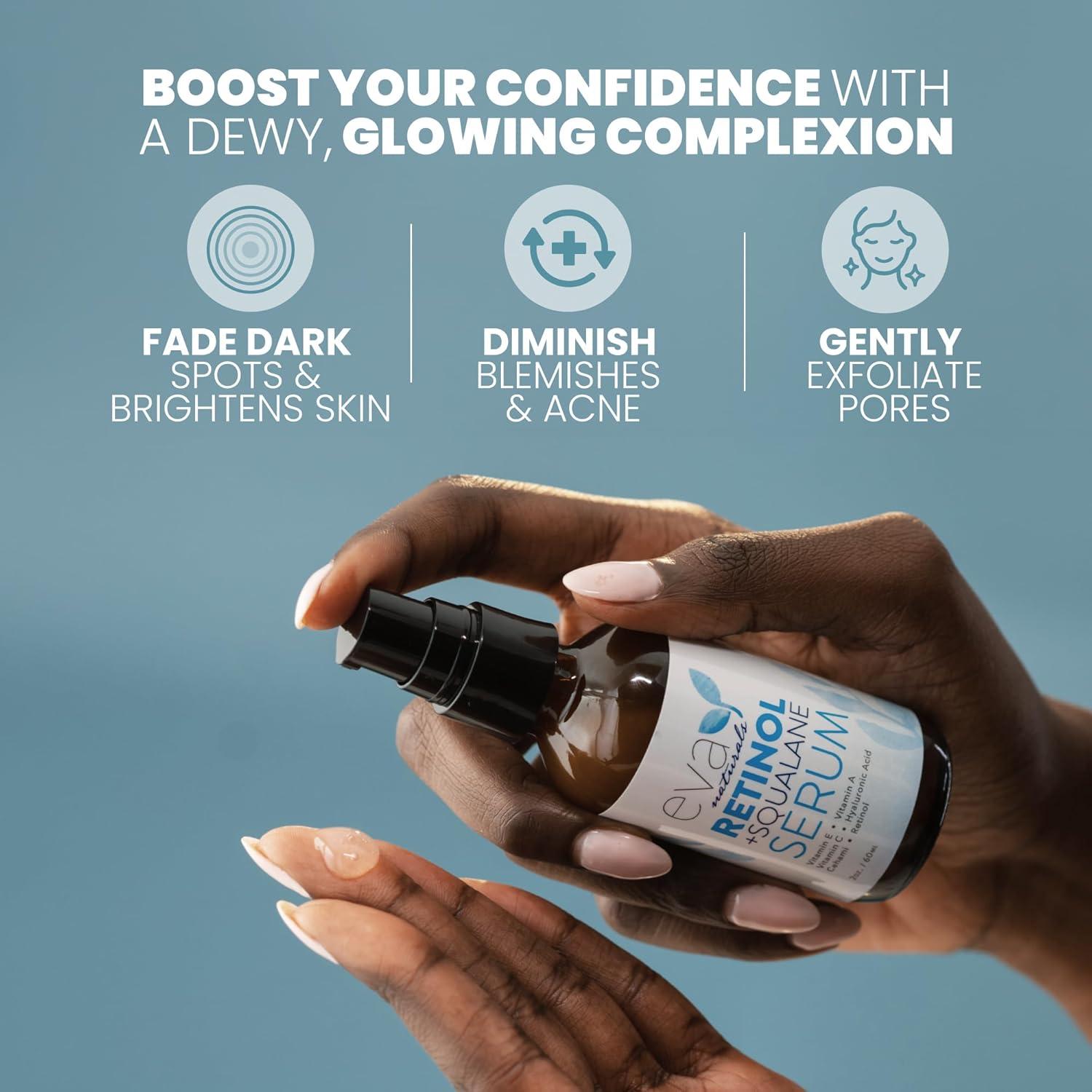 Suero Facial Antienvejecimiento Eva Naturals 59 ml Retinol Escualano