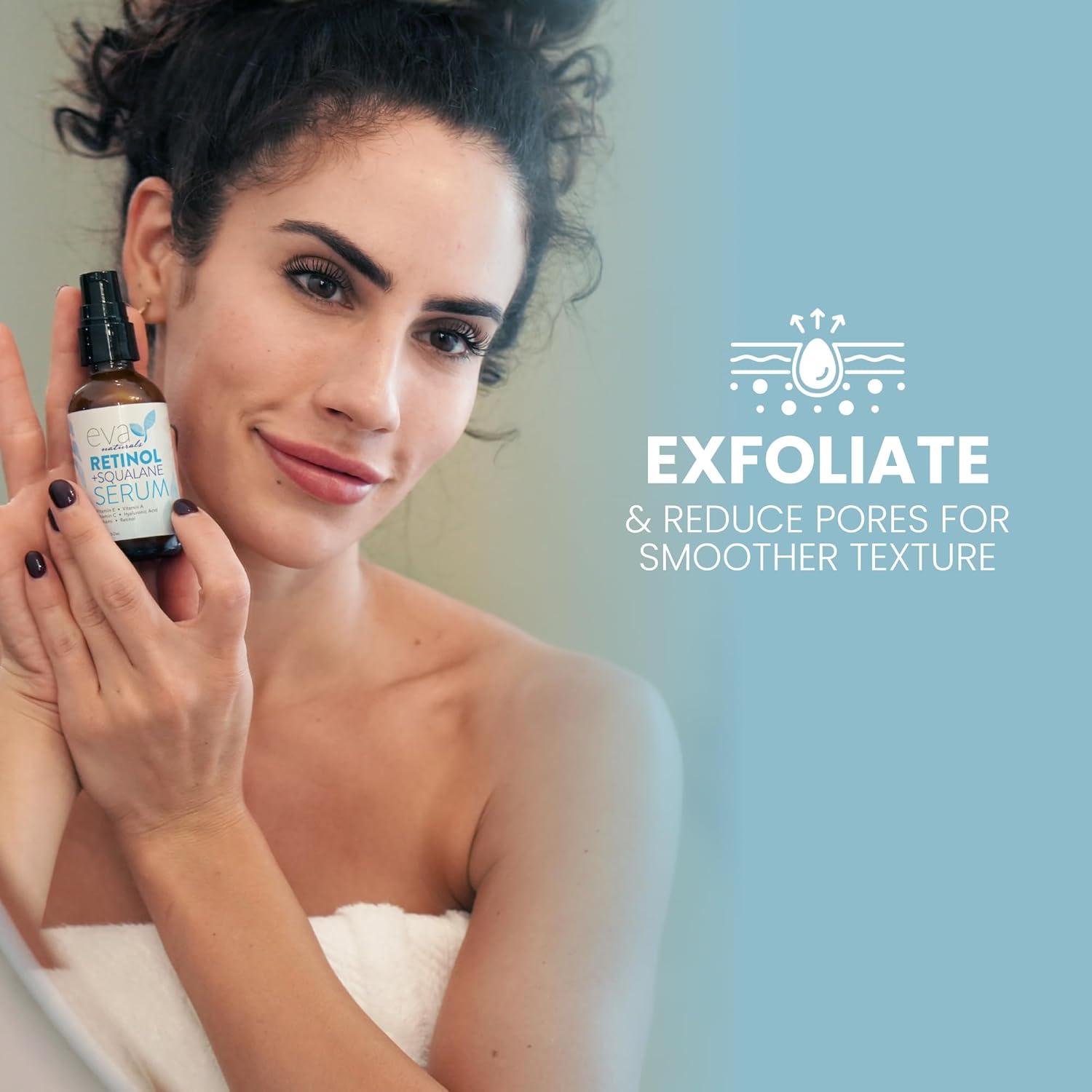 Suero Facial Antienvejecimiento Eva Naturals 59 ml Retinol Escualano