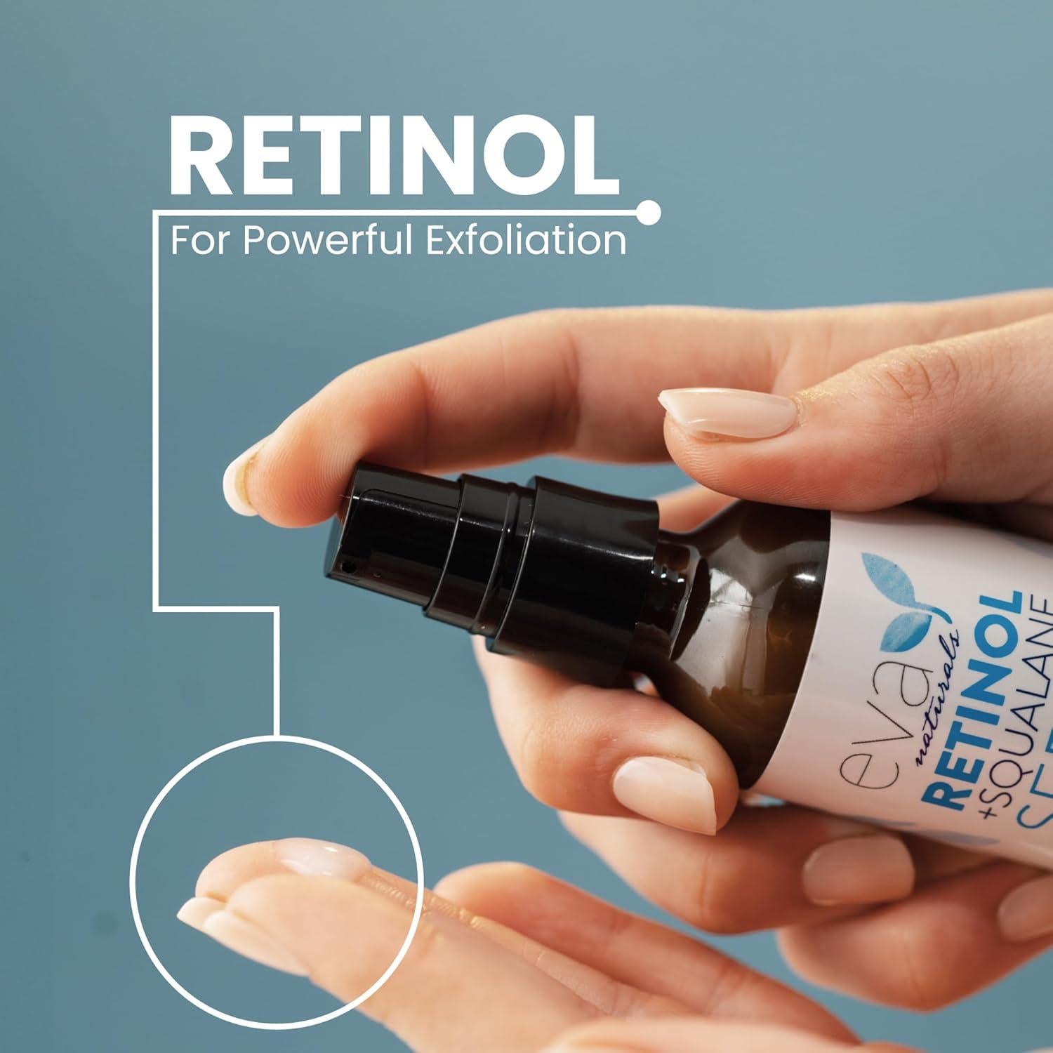 Suero Facial Antienvejecimiento Eva Naturals 59 ml Retinol Escualano