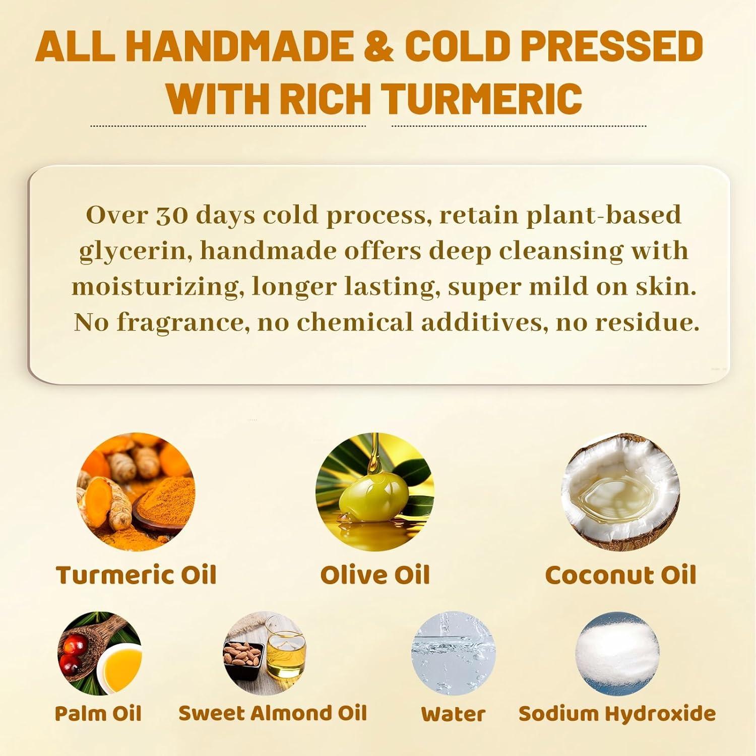 Jabón de Cúrcuma Orgánico Hecho a Mano 100g - Umpeimvon