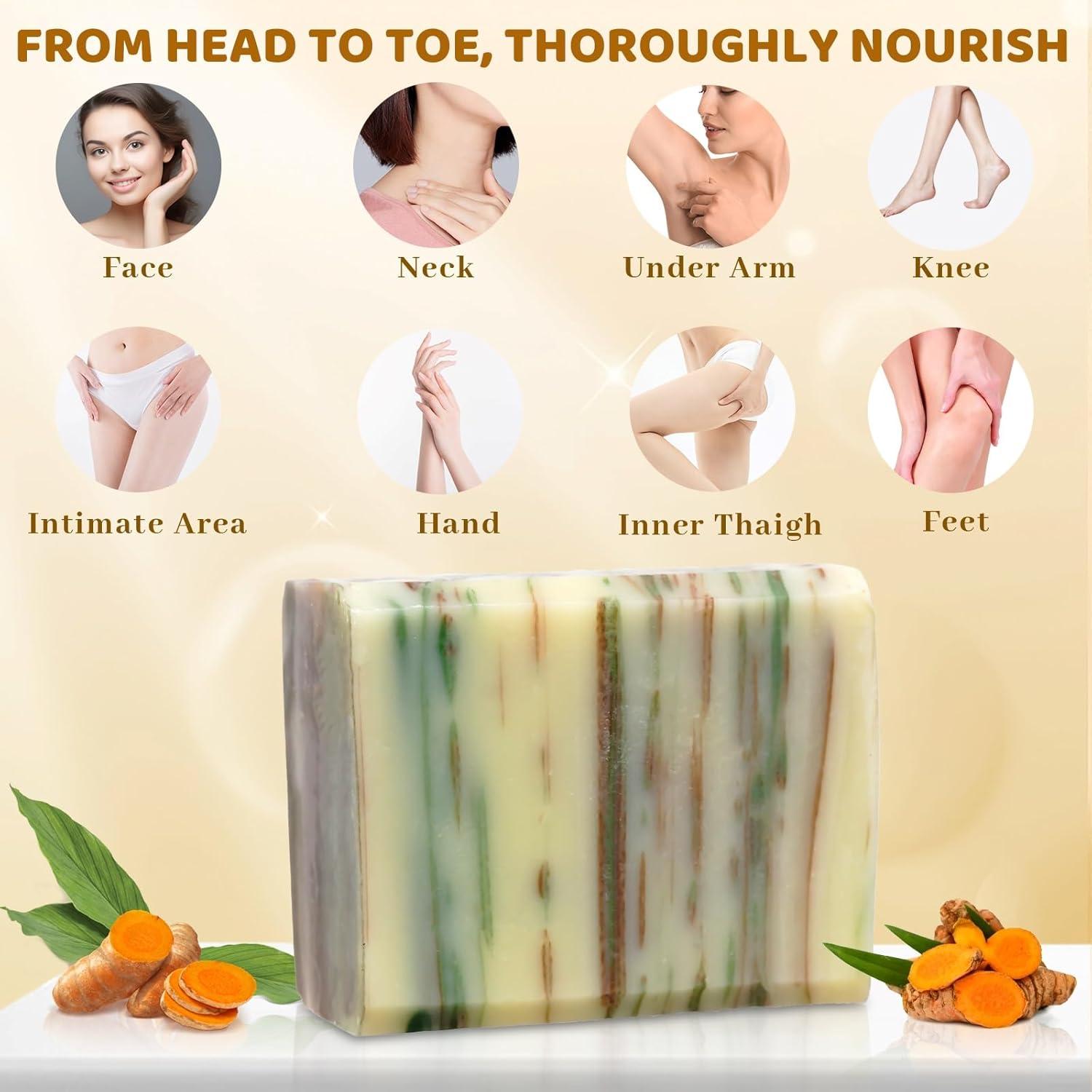 Jabón de Cúrcuma Orgánico Hecho a Mano 100g - Umpeimvon