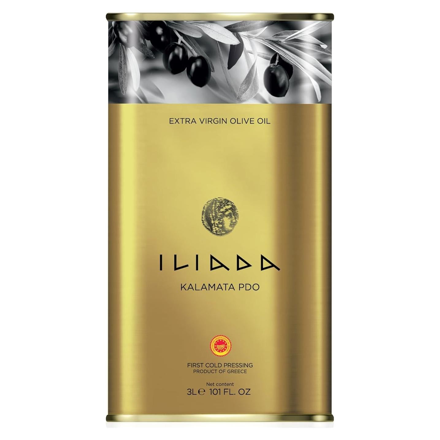 Aceite de Oliva Virgen Extra Iliada 3L Koroneiki PDO Griego