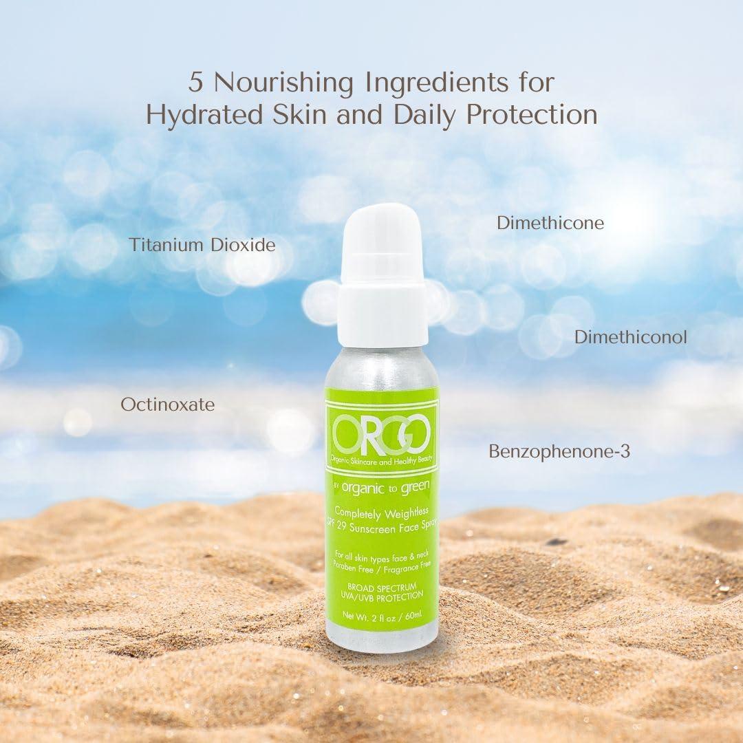 Protector Solar Facial Orgánico en Spray 59 ml - SPF 29