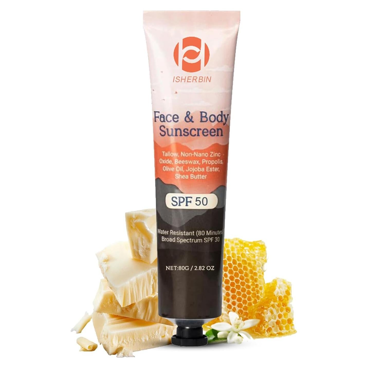 Protector Solar Mineral Natural SPF 50 - Grasa Animal 83.29 ml