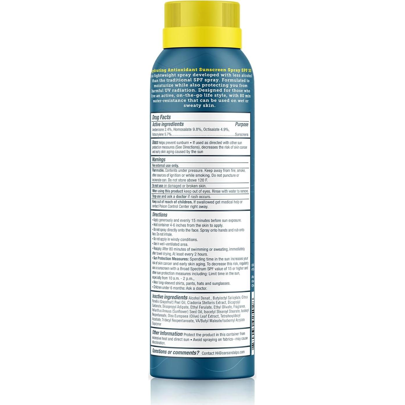 Spray Solar Hidratante Oars + Alps SPF 30 170g 2pk