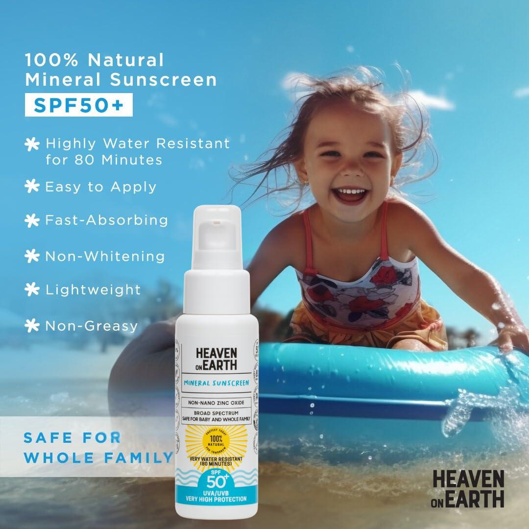 Protector Solar Mineral SPF 50+ Heaven on Earth 50ml