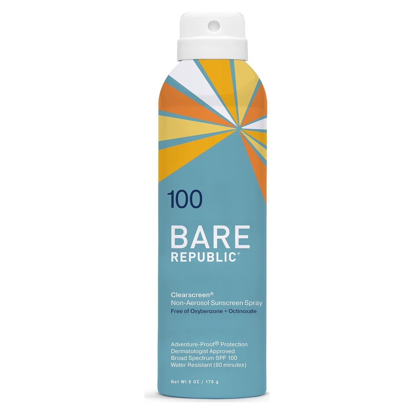 Protector Solar Spray Bare Republic Clearscreen SPF 100 - 177 ml