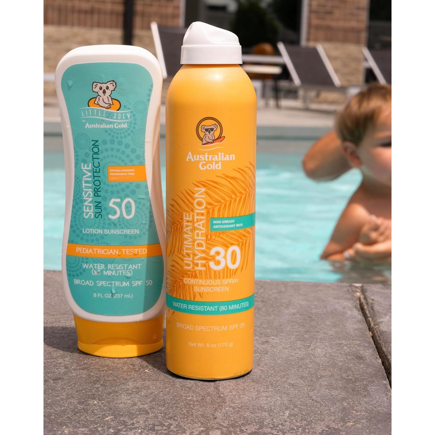 Protector Solar en Spray Australian Gold SPF 30 170g Resistente al Agua