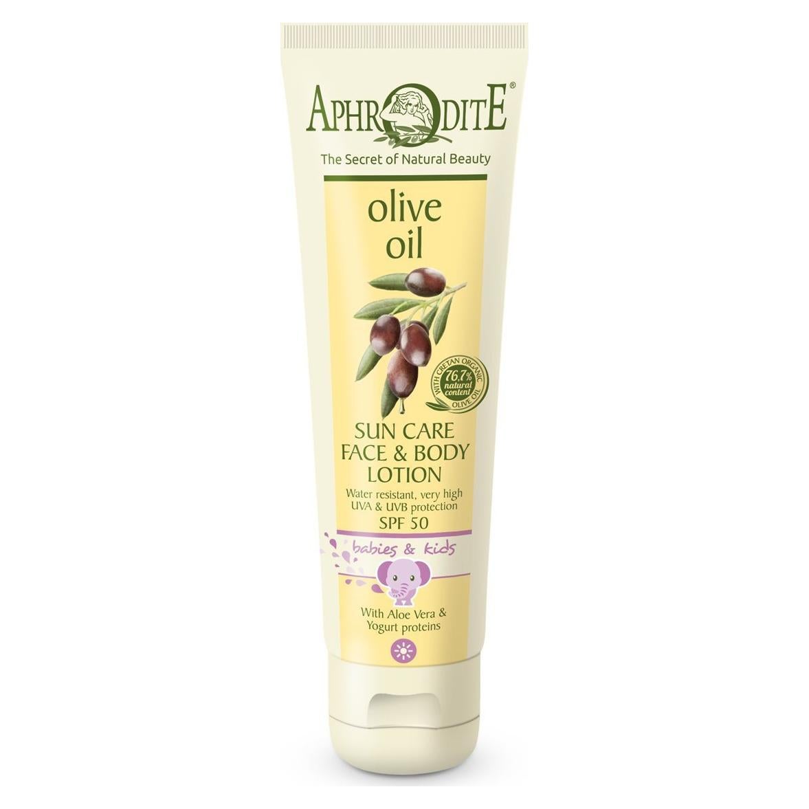 Aceite de Oliva Solar Aphrodite SPF 50 Bebés 150ml