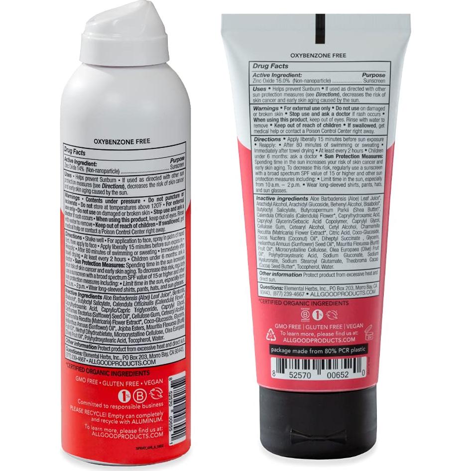 Protector Solar Mineral All Good SPF 30 - Combo 2 Piezas