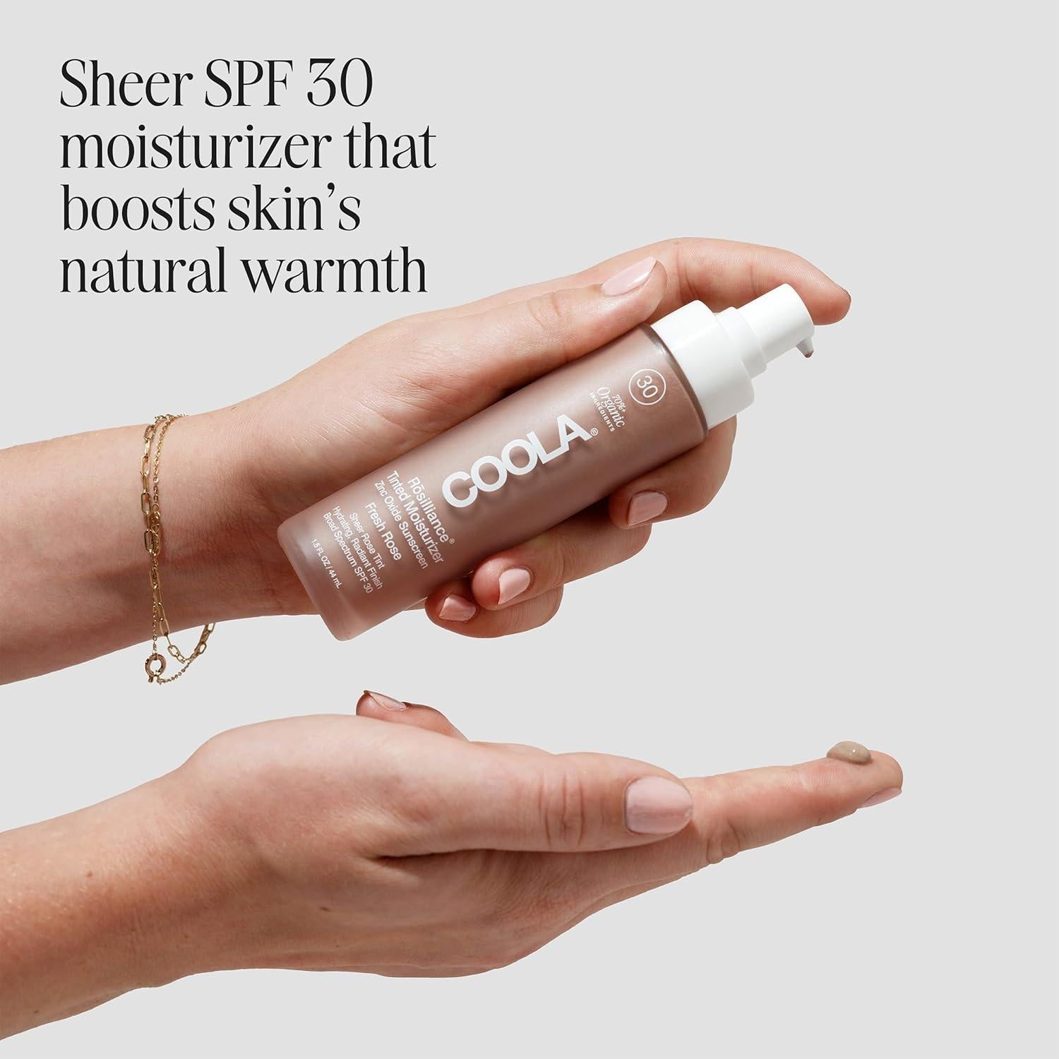 Hidratante Tinte Orgánico COOLA Rosilliance SPF 30 44 ml