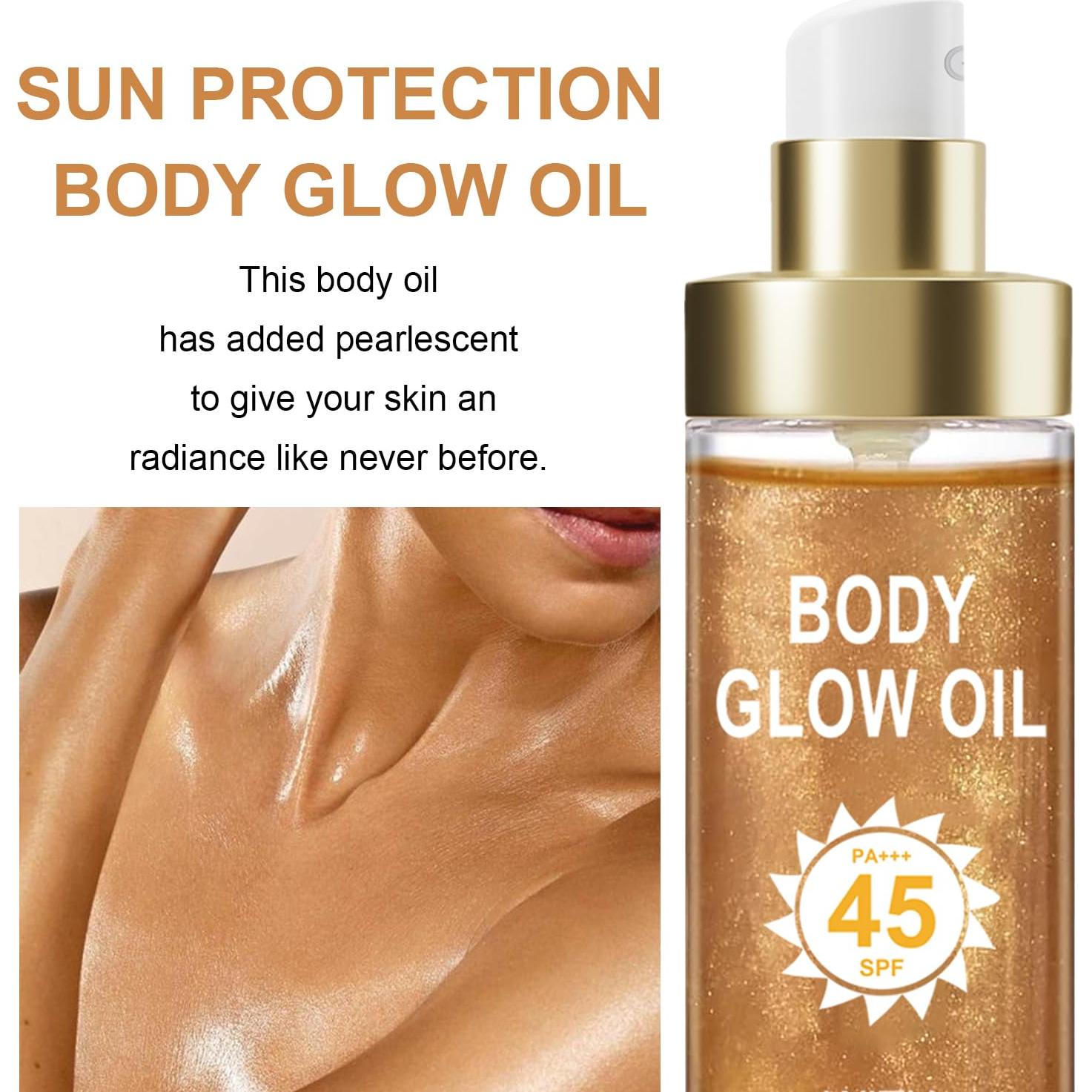 Aceite Brillante Corporal GADMLURY SPF 45 109.8 ml Ámbar