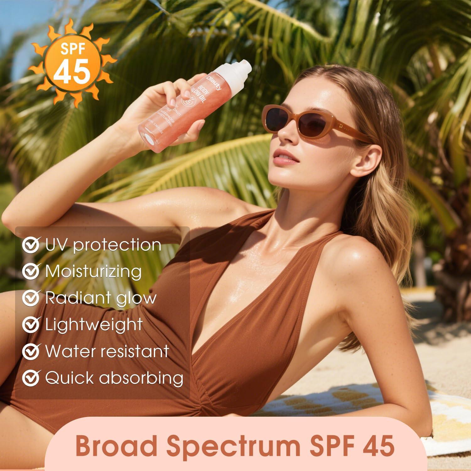 Aceite Brillante Corporal BliBling SPF 45 Hidratante 100 ml