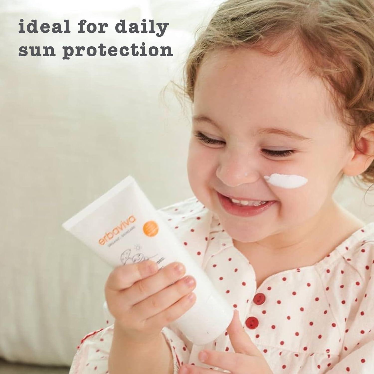 Protector Solar Orgánico para Bebés Erbaviva 75 ml - UVA/UVB