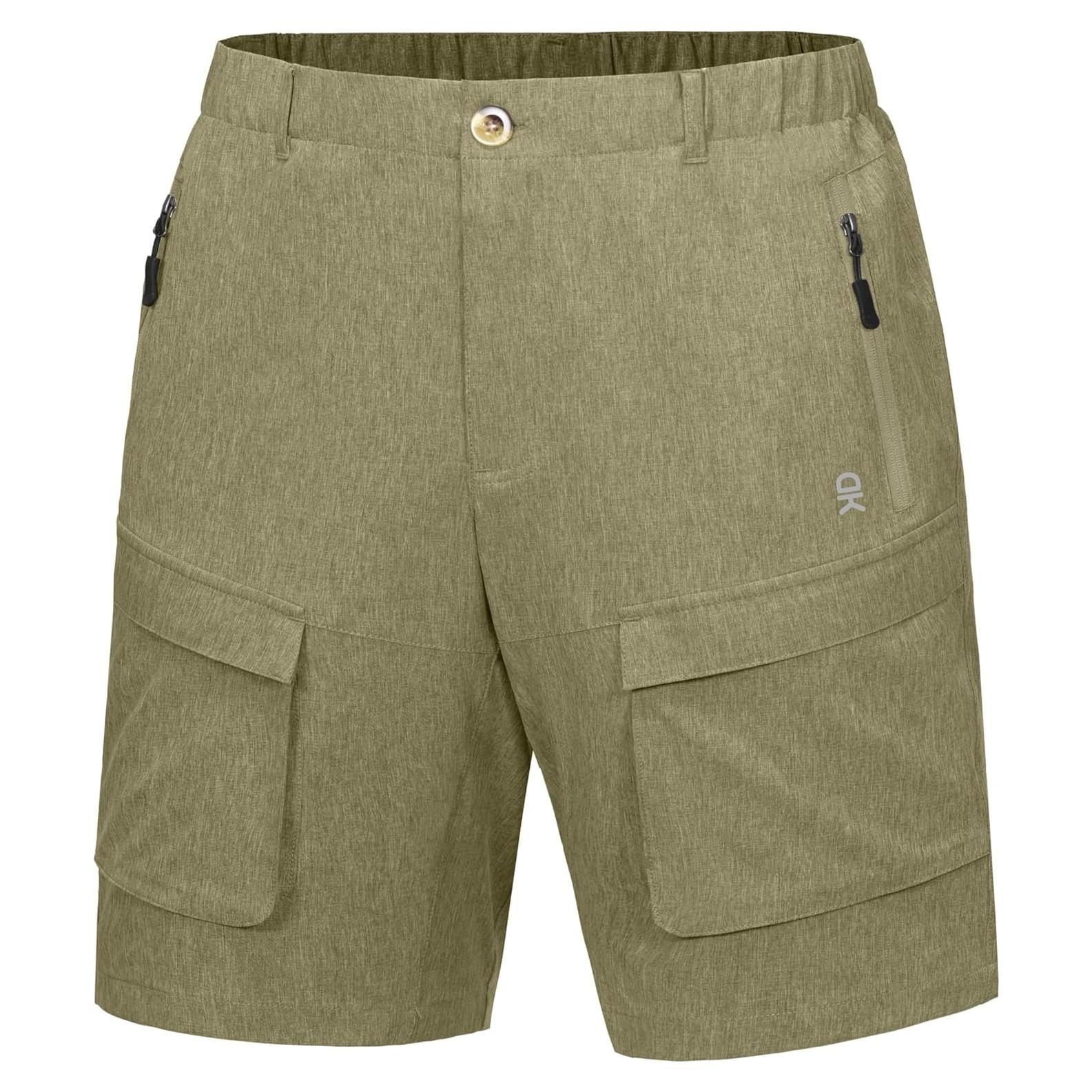Pantalones Cortos Cargo Rápido Secado Hombre LDA Verde Oliva