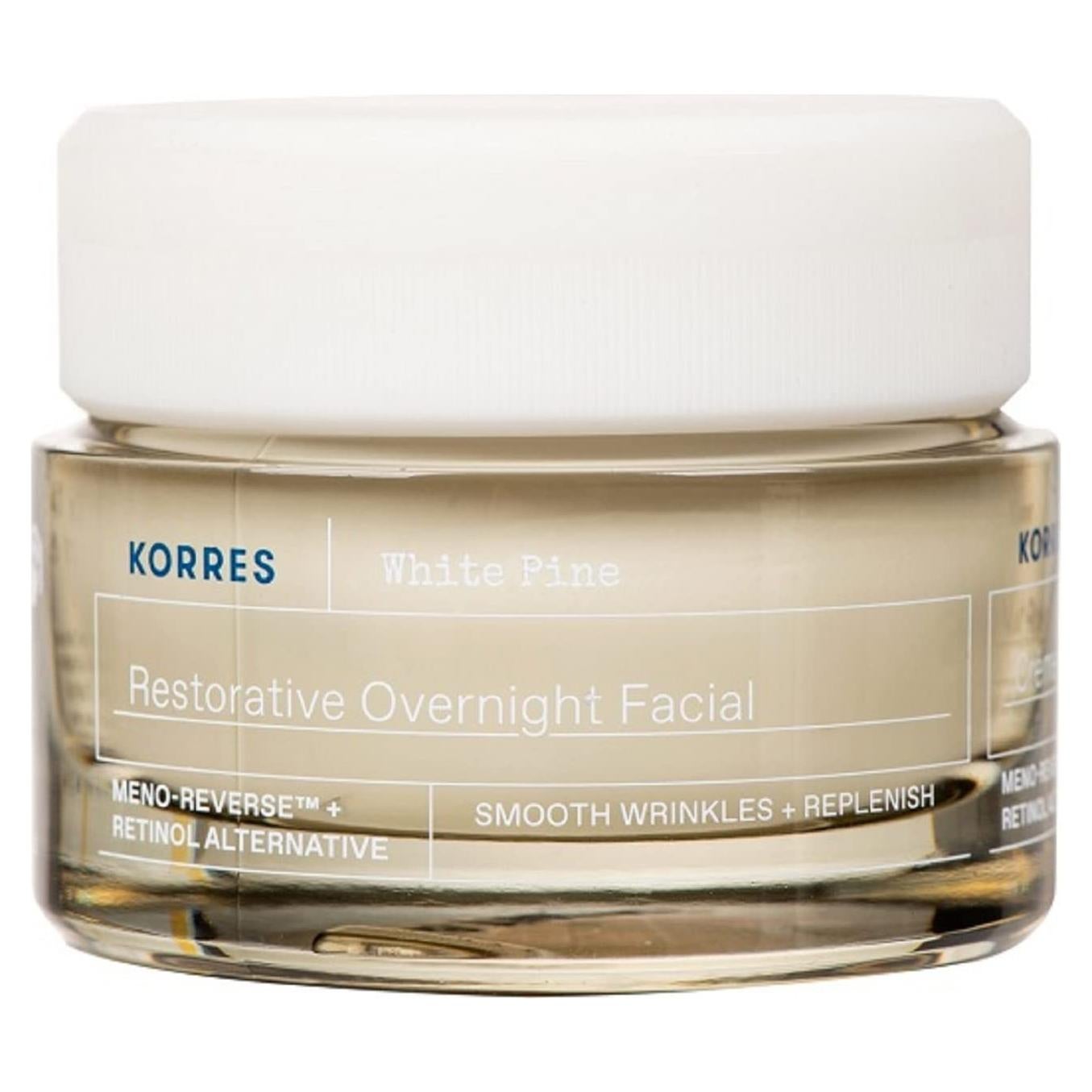 Crema Facial Nocturna Korres Pino Blanco 40ml - Hidratante Piel Madura