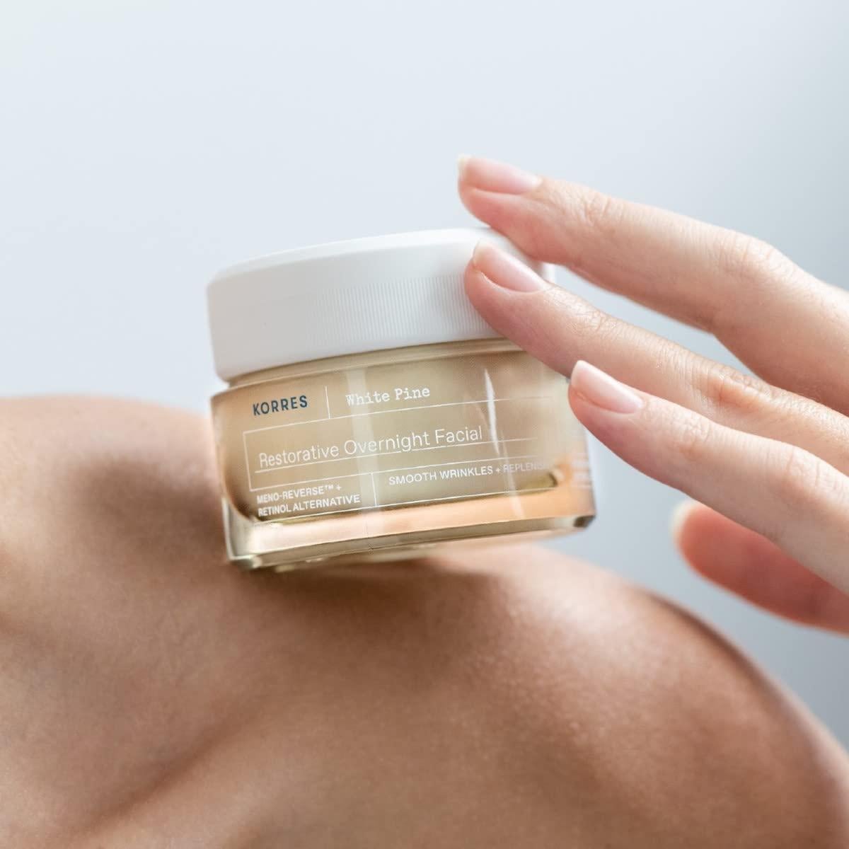 Crema Facial Nocturna Korres Pino Blanco 40ml - Hidratante Piel Madura