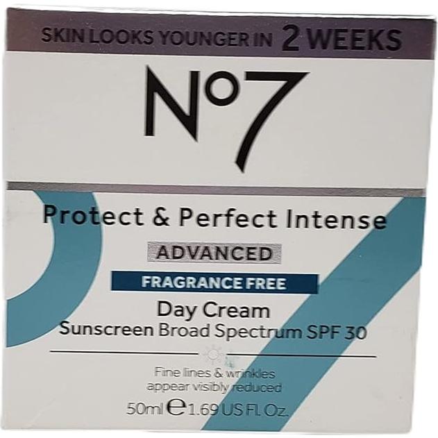 Crema Facial Sin Fragancia No 7 - Día y Noche 50 ml c/u - SPF 30
