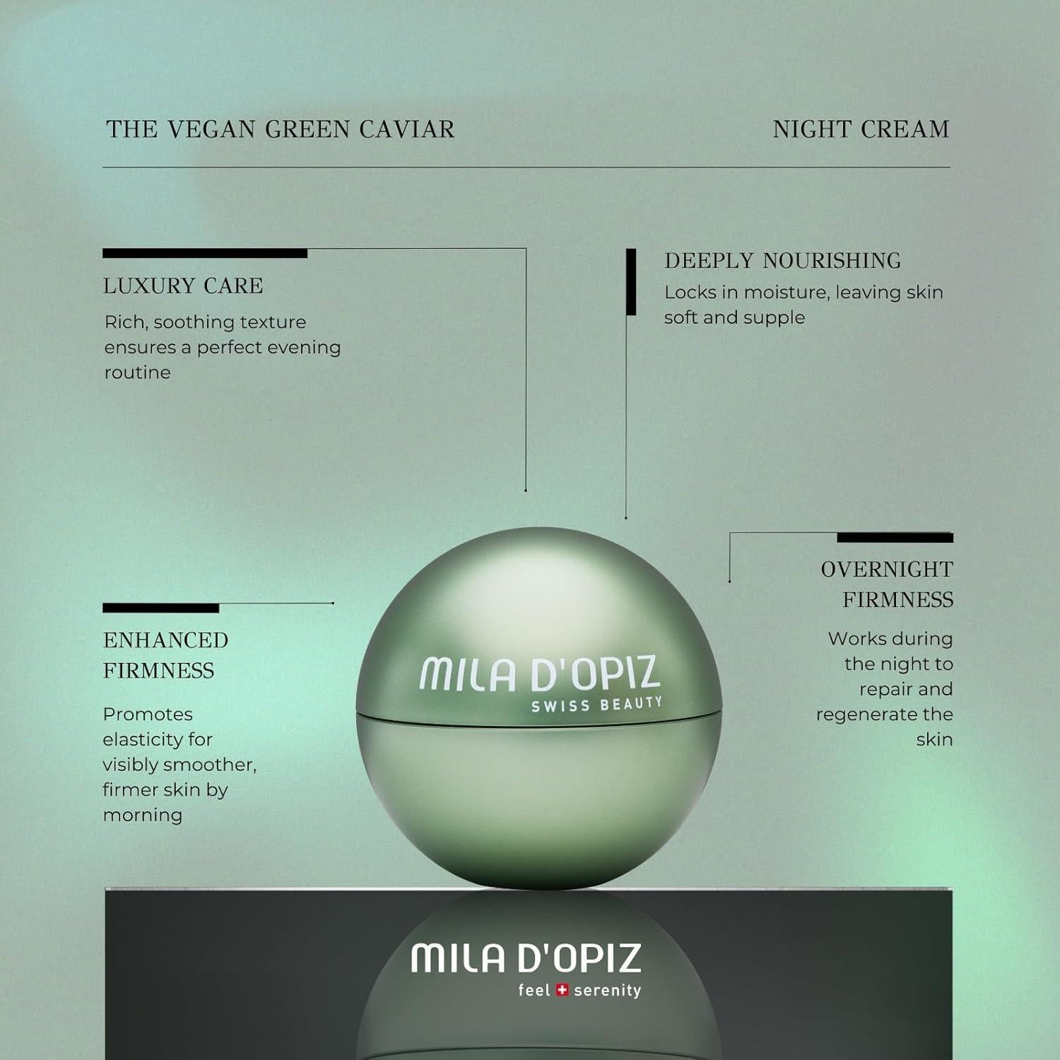 Crema Nocturna Vegana Mila d'Opiz Caviar Verde 47.6 g