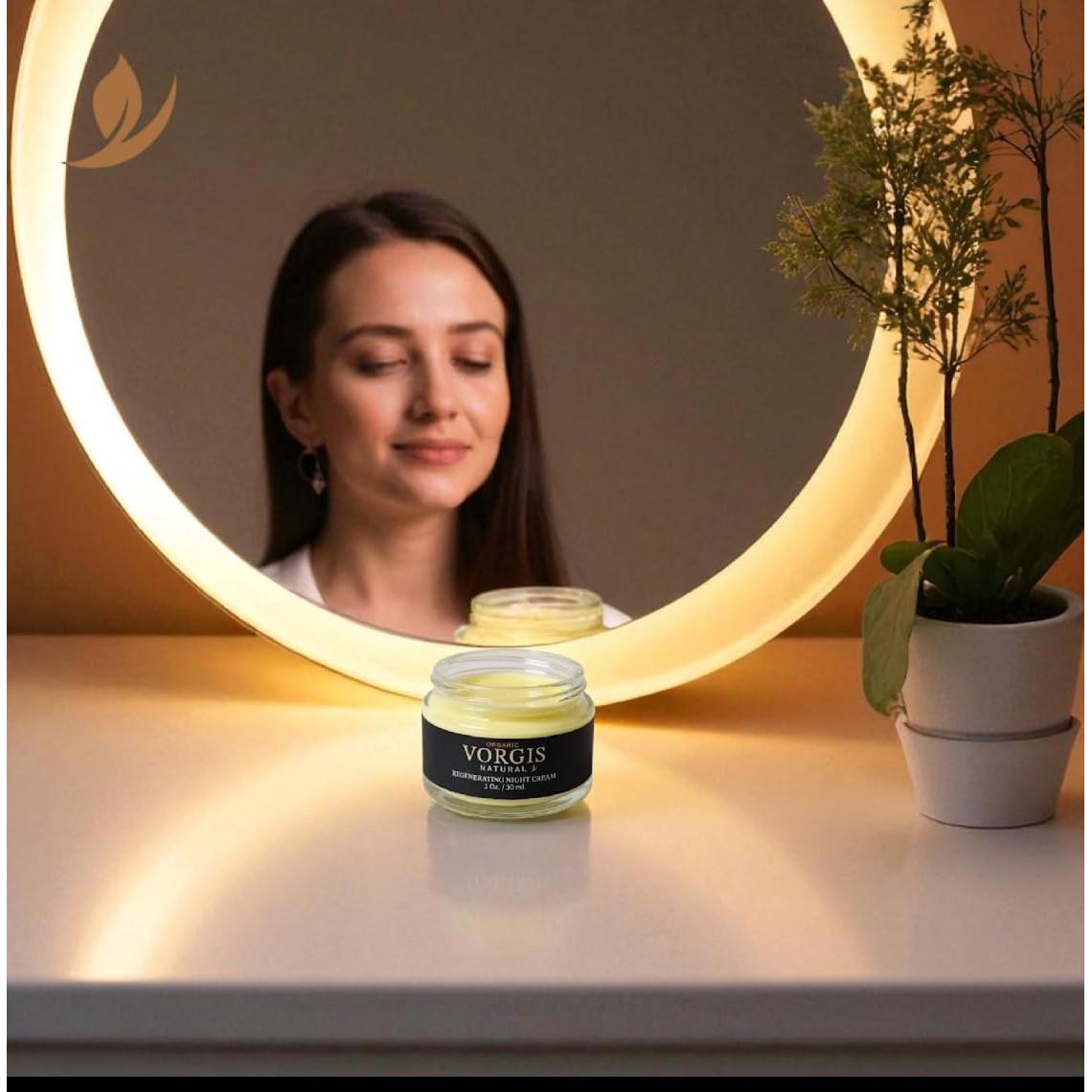 Crema Regeneradora Nocturna VORGIS NATURAL 96g Ácido Hialurónico