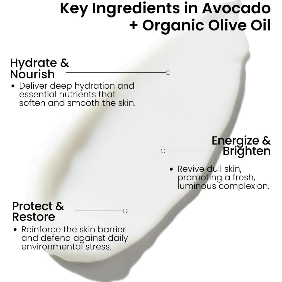 Crema Diurna Hidratante Facial VEGANIS 125g - Aguacate y Oliva