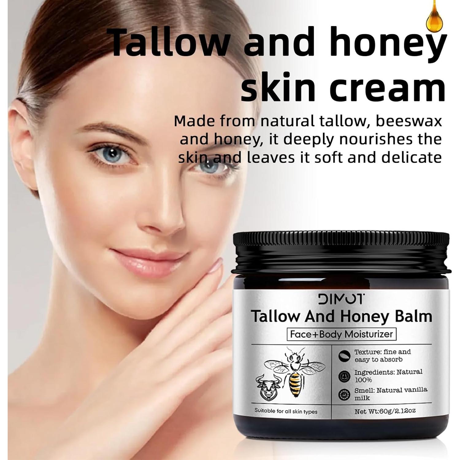 Crema Hidratante de Manteca de Sebo de Res con Miel 159g