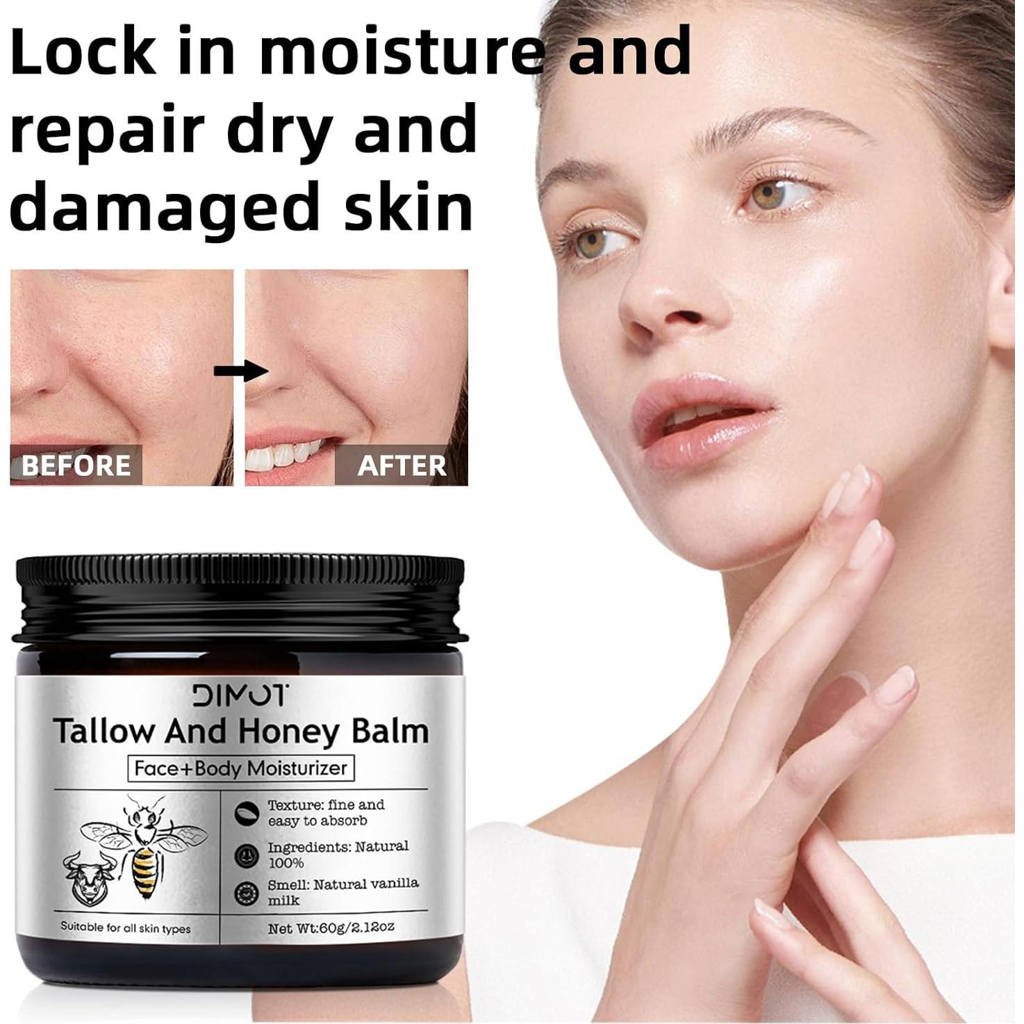 Crema Hidratante de Manteca de Sebo de Res con Miel 159g