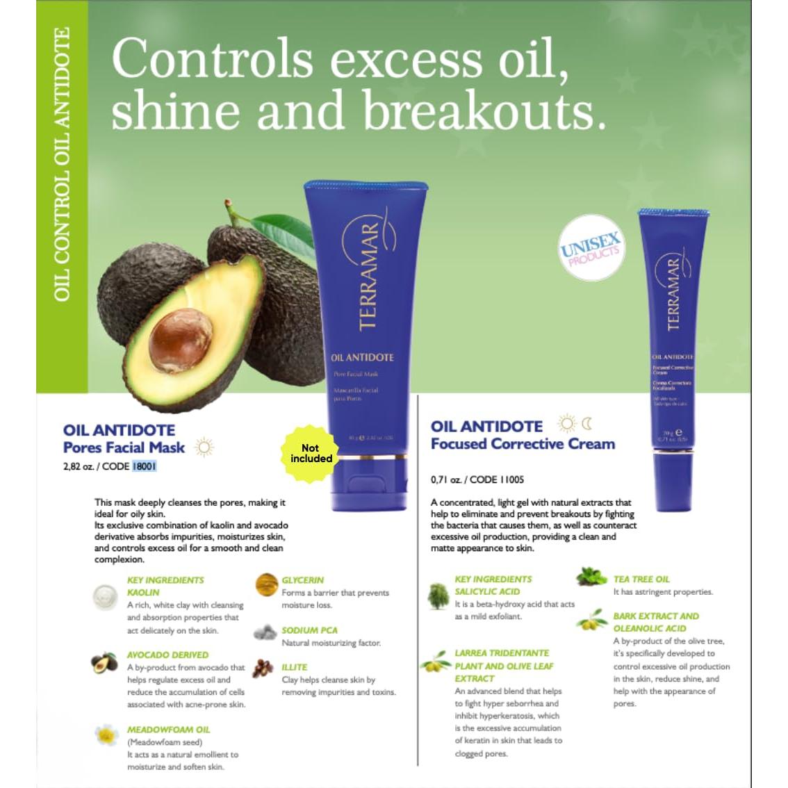 Crema Correctiva Terramar 20 g - Tratamiento Localizado Piel Grasa