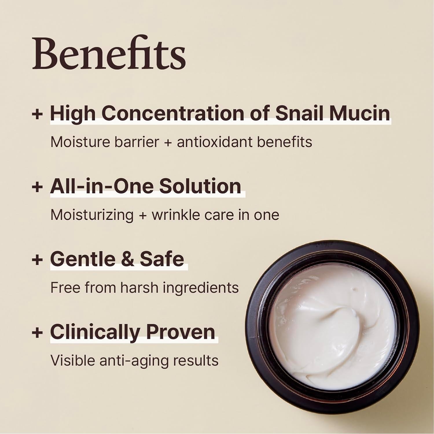 Crema Revitalizante YADAH Supercaracol 80ml - Hidratante Ligero