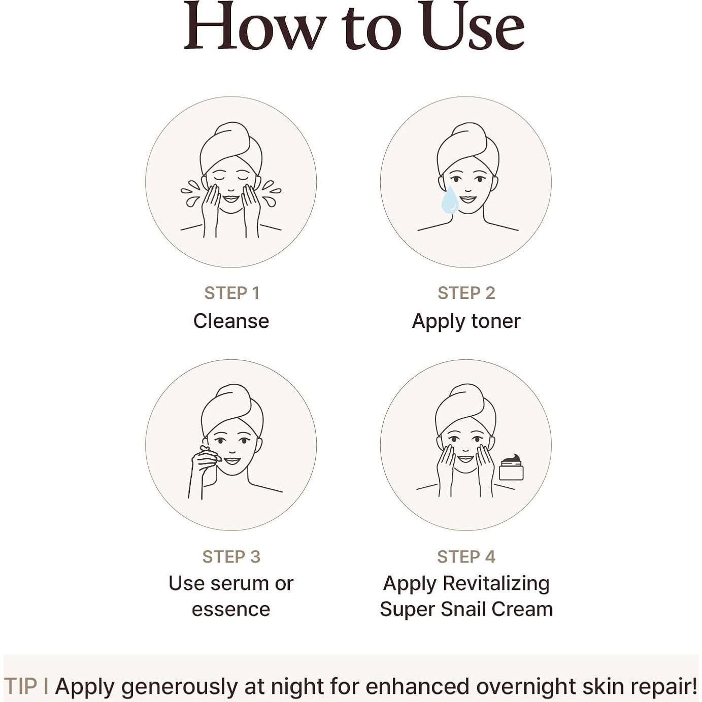 Crema Revitalizante YADAH Supercaracol 80ml - Hidratante Ligero