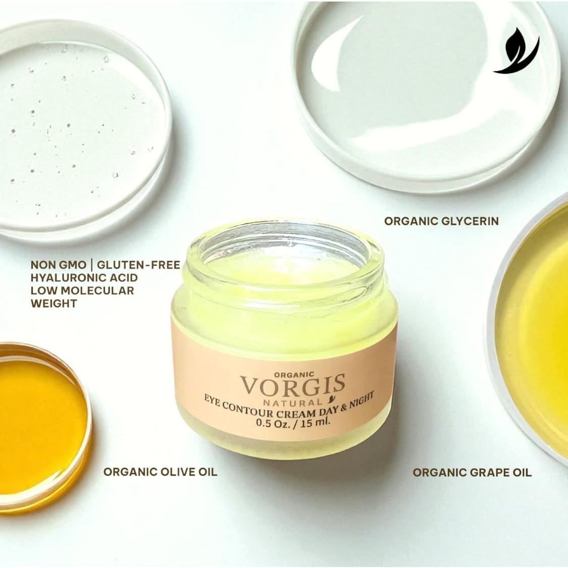 Crema Contorno de Ojos VORGIS NATURAL 15 ml Ácido Hialurónico