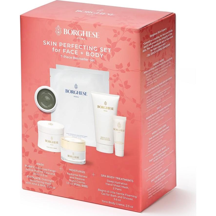 Set de Cuidado de la Piel Borghese 7 Piezas - Mascarillas y Crema