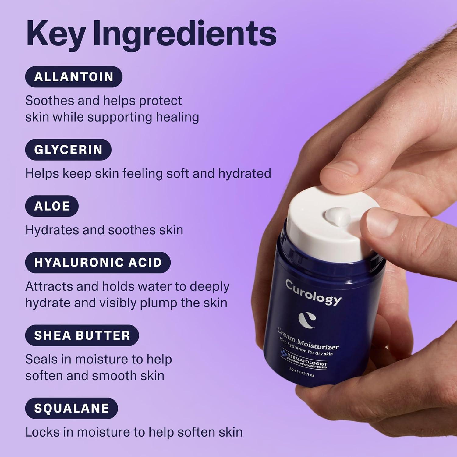 Crema Hidratante Curology 50 ml para Piel Seca y Sensible