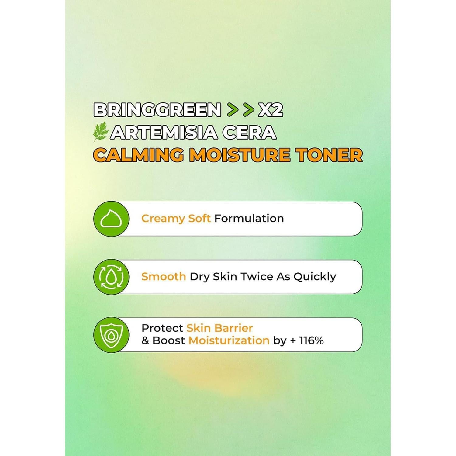 Tónico Hidratante Calmante Bring Green 250ml para Piel Sensible