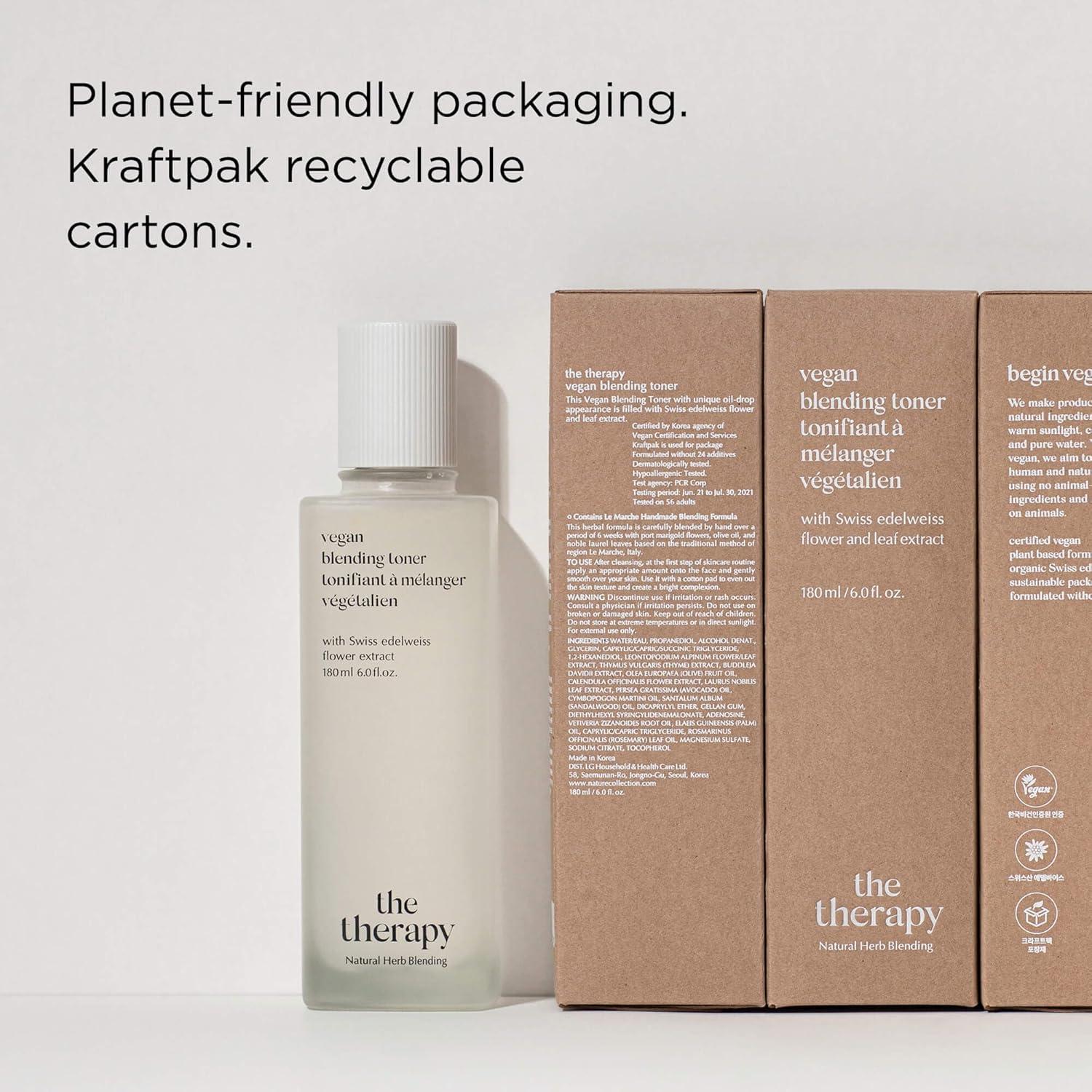 Tónico Facial Vegano The Therapy 180 ml - Hidratante y Calmante