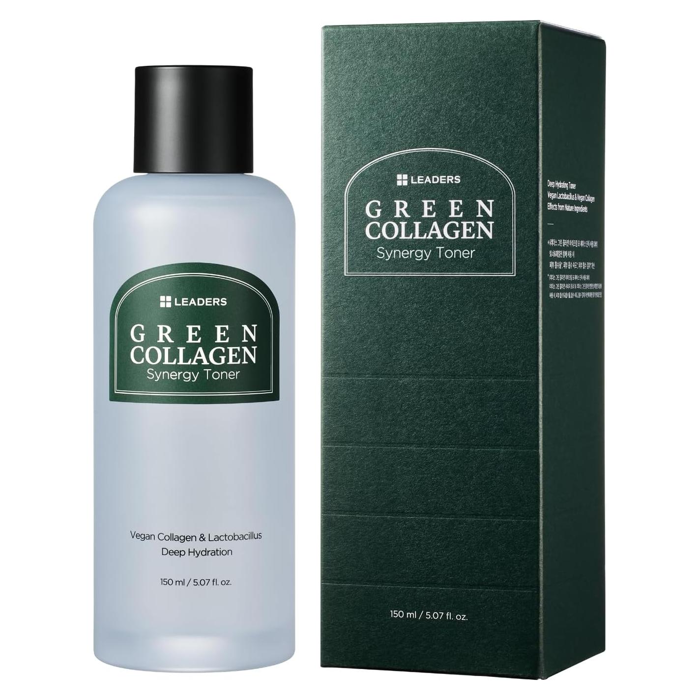 Tónico Hidratante de Colágeno Verde Leaders 150ml - Fórmula Botánica