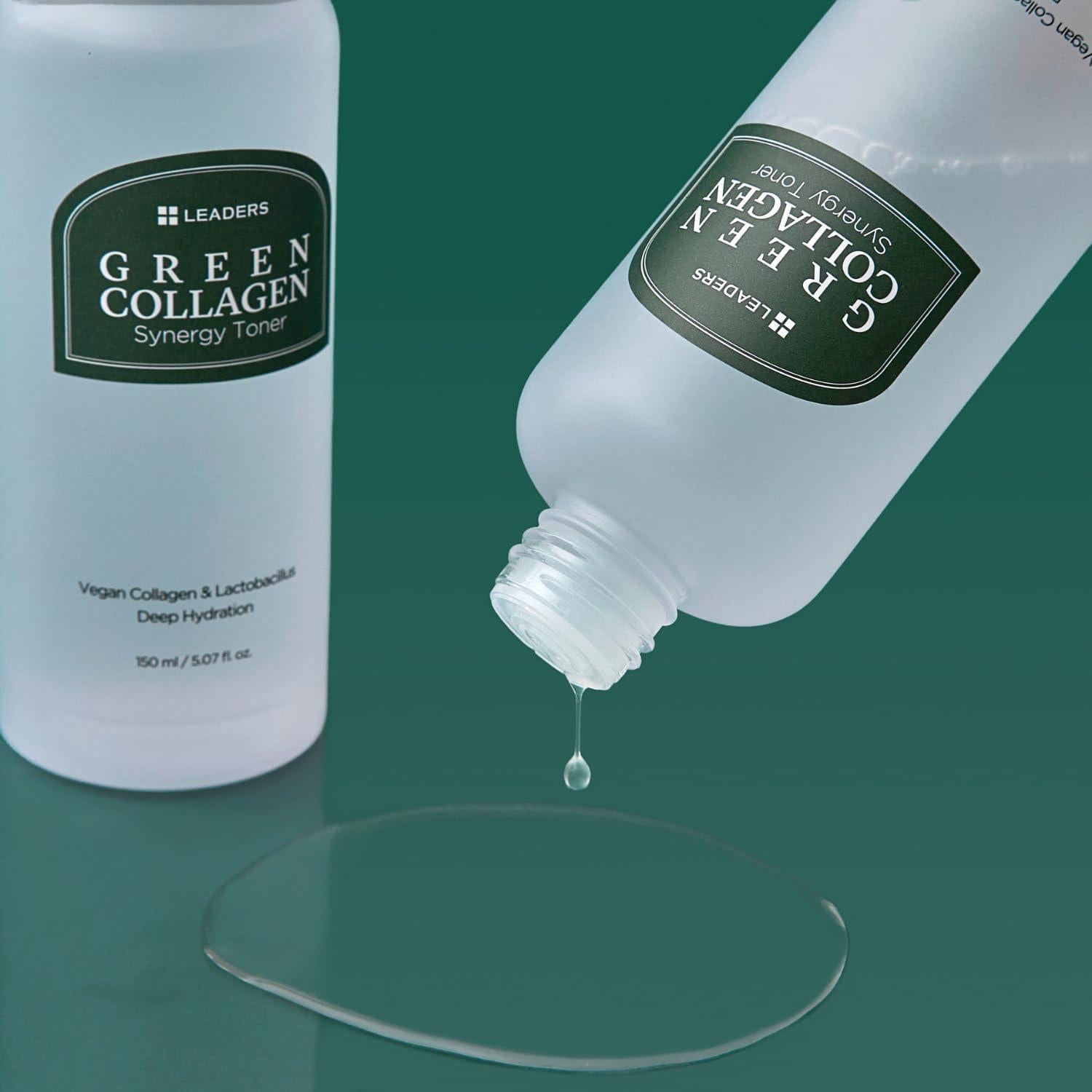 Tónico Hidratante de Colágeno Verde Leaders 150ml - Fórmula Botánica