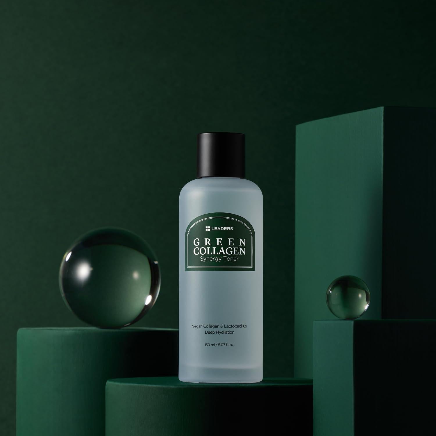 Tónico Hidratante de Colágeno Verde Leaders 150ml - Fórmula Botánica