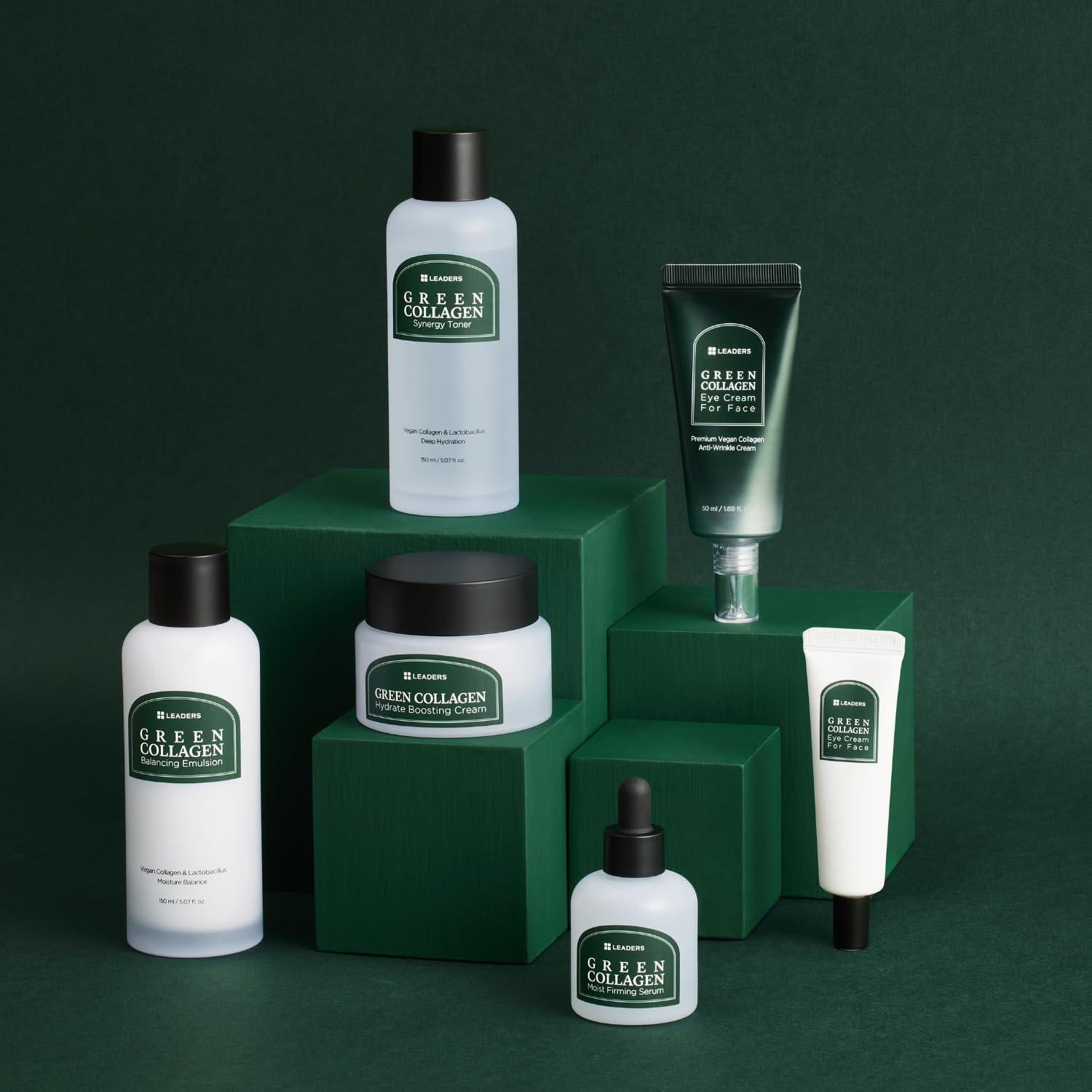 Tónico Hidratante de Colágeno Verde Leaders 150ml - Fórmula Botánica