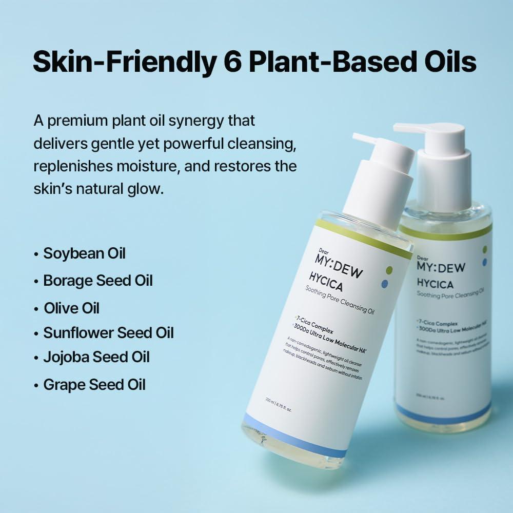 Aceite Limpiador Suave HYCICA 200ml | No Comedogénico para Piel Sensible