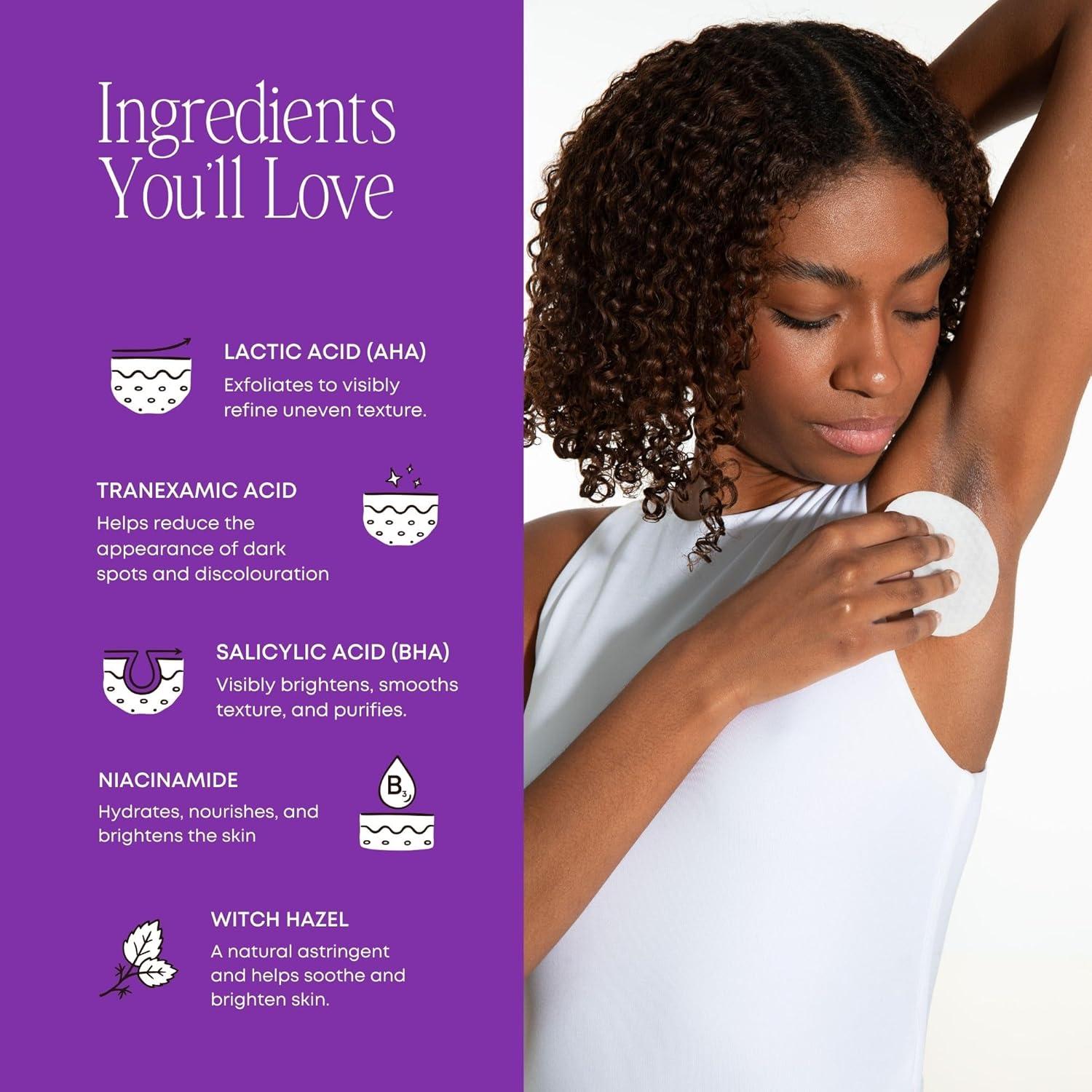 Almohadillas Exfoliantes Bushbalm Reinicio Radiante 30 Unidades