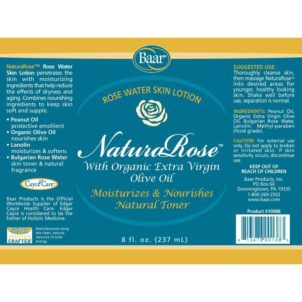 Loción Hidratante de Agua de Rosa Baar NaturaRose 226.8 g