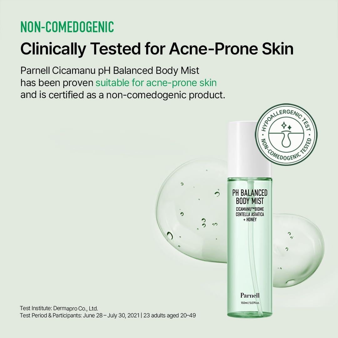 Mist Corporal Parnell 150ml - Centella Asiática y Ácido Hialurónico