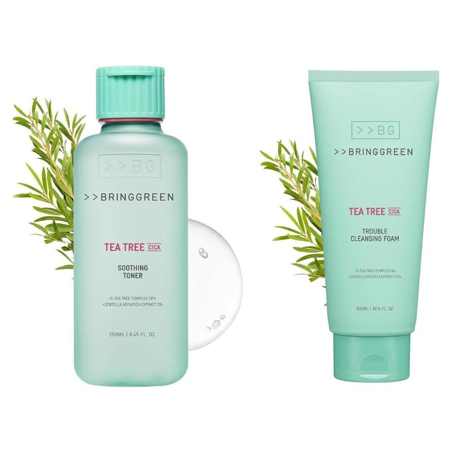 Limpiador Espumoso y Tónico Hidratante Bring Green Cica