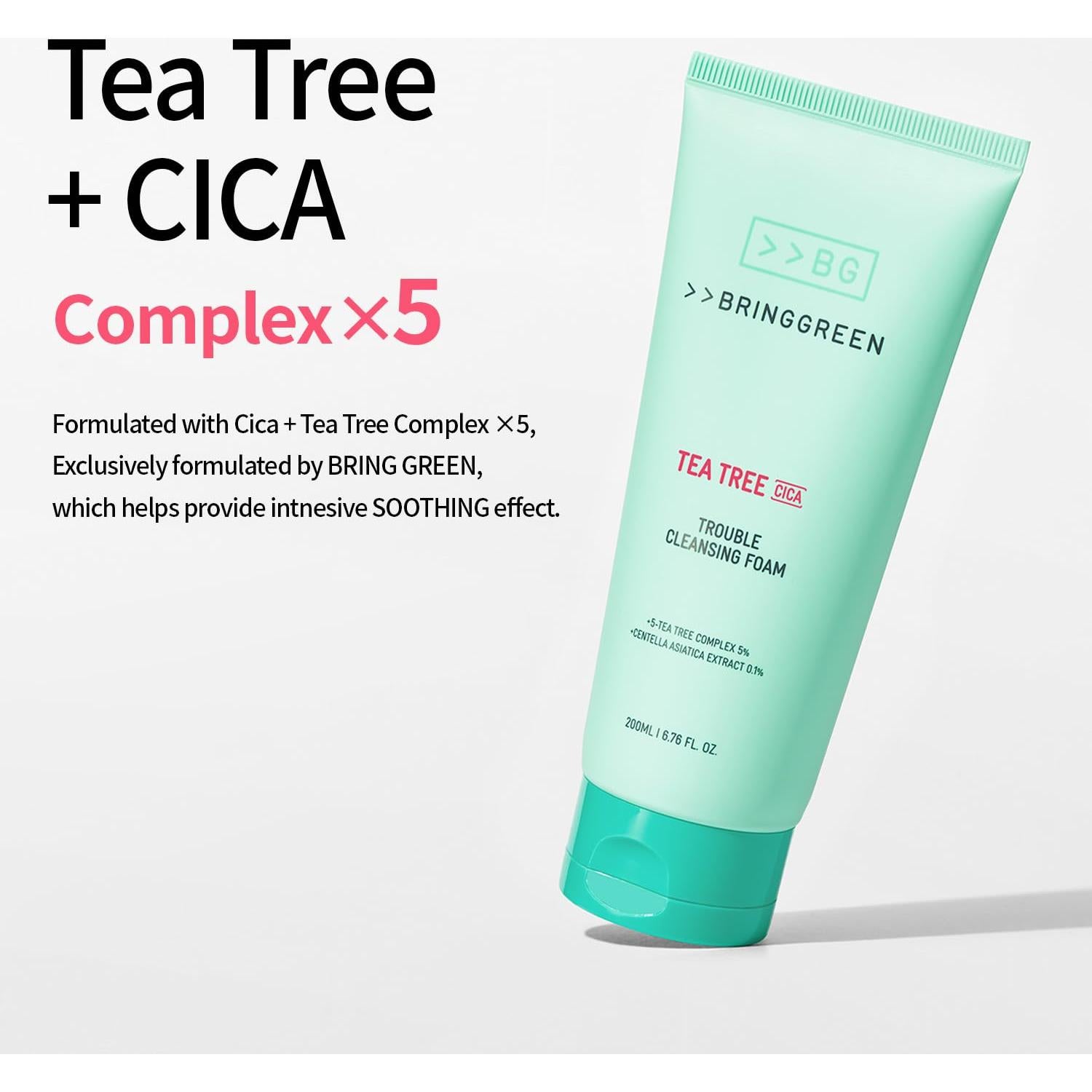 Limpiador Espumoso y Tónico Hidratante Bring Green Cica