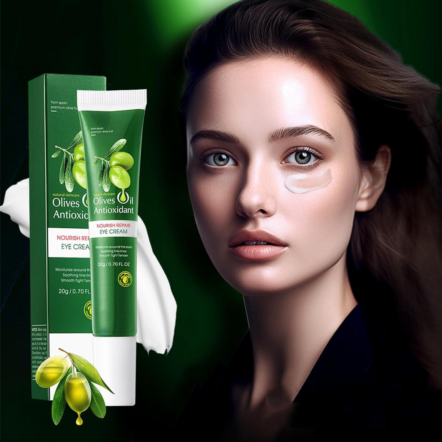 Olive Oil Hydrating Eye Gel Cream Reduces Dark Circles Moisturizes Eye Moisturizer Cream Reduce Fine Lines 20g