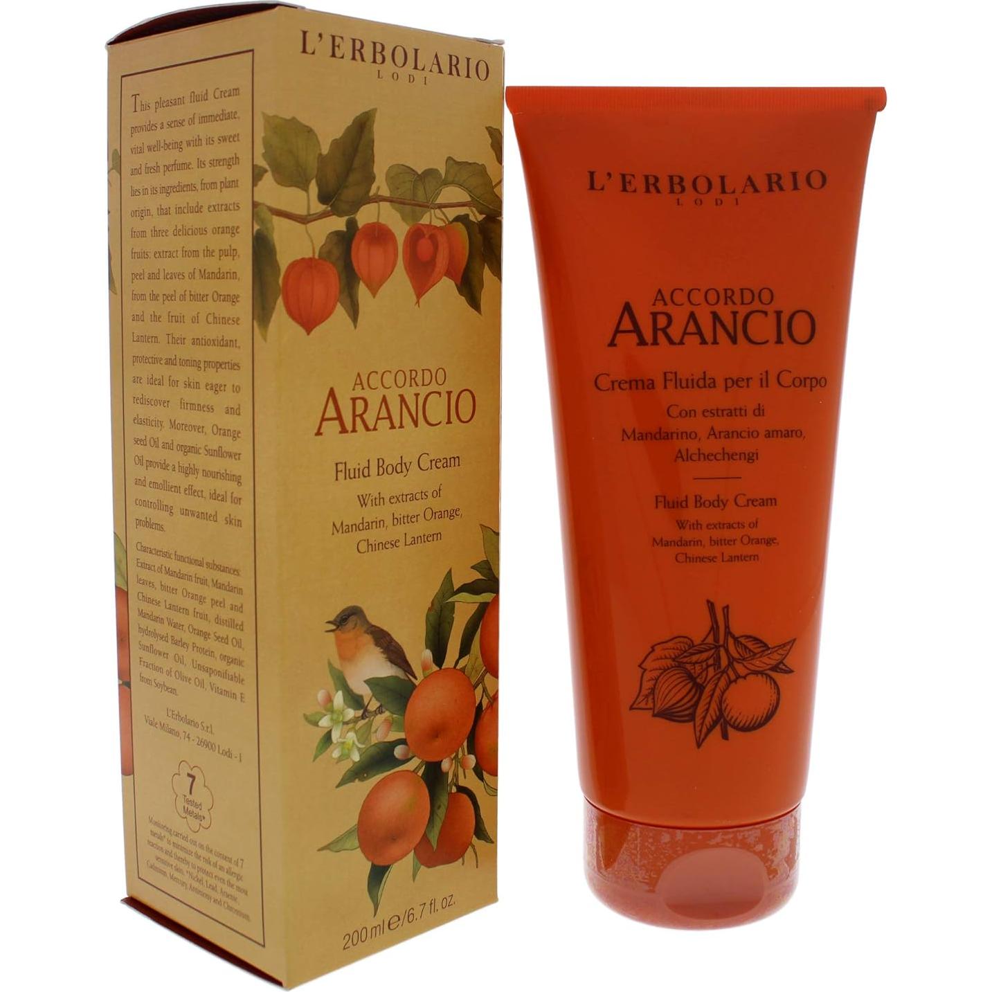 Crema Corporal Hidratante L'Erbolario Acuerdo Naranja 190 g