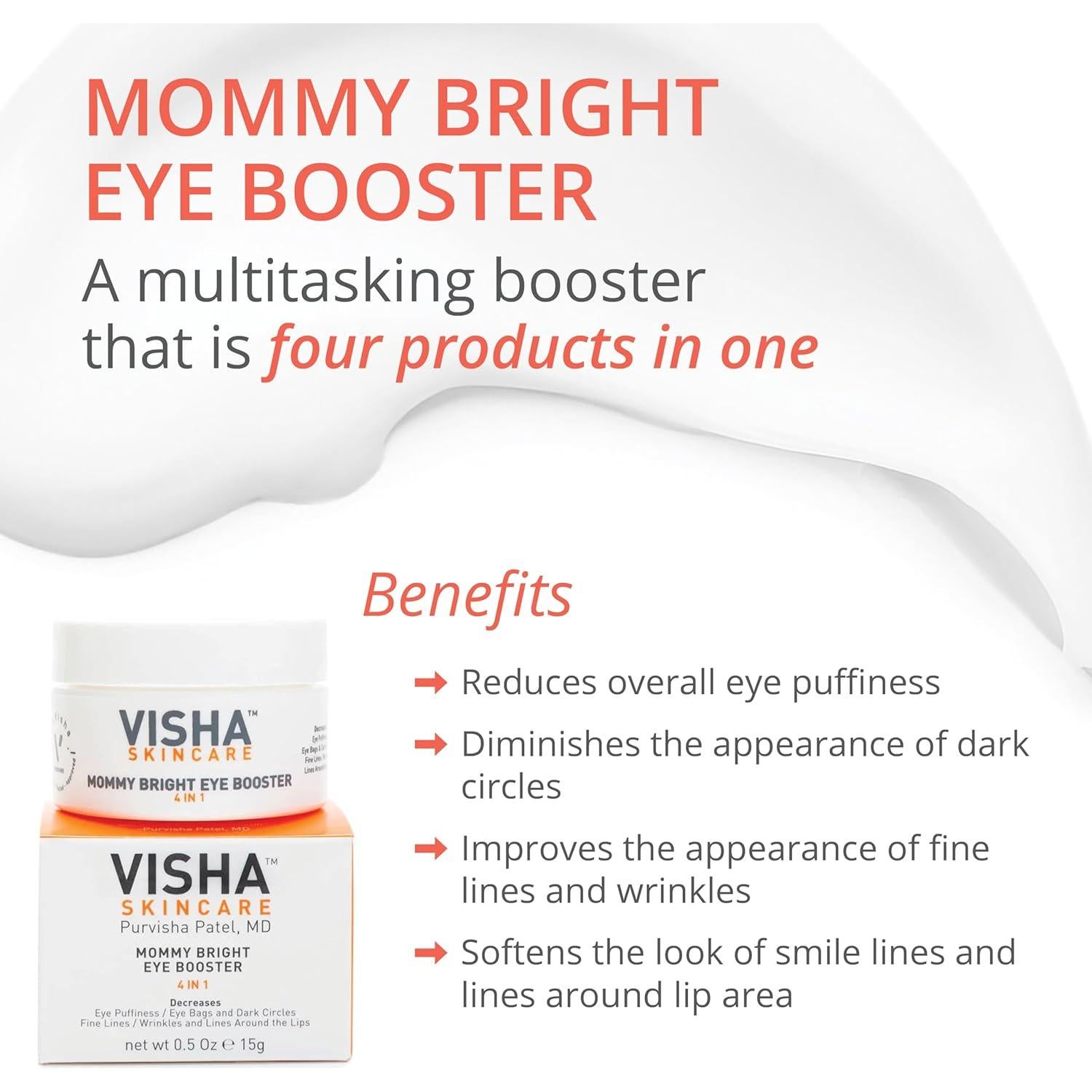 Visha Crema para Ojos Embarazadas 40g - Reduce Ojeras y Hinchazón