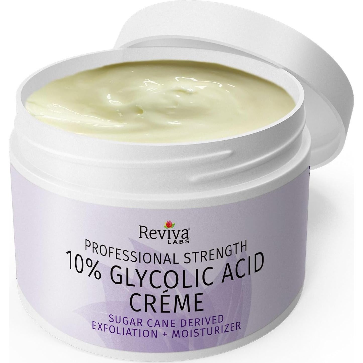 Crema Facial Reviva Labs 10% Ácido Glicólico Hidratante 79g